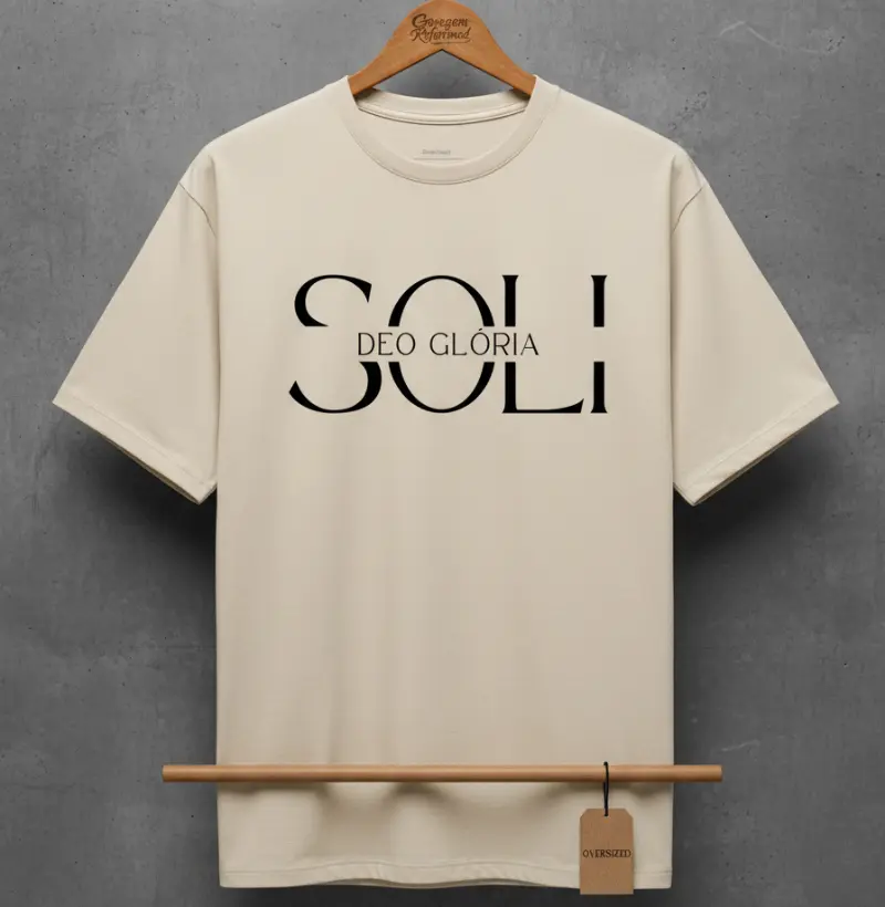 Oversized "Soli Deo Gloria".