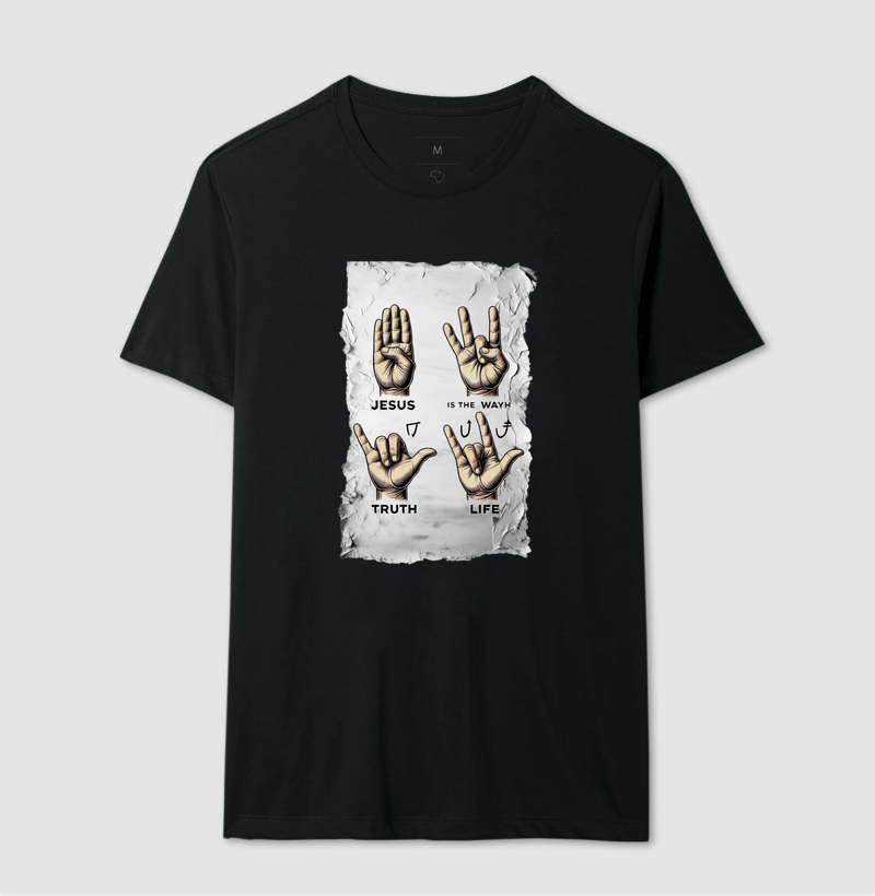 Camiseta linguagem de sinais