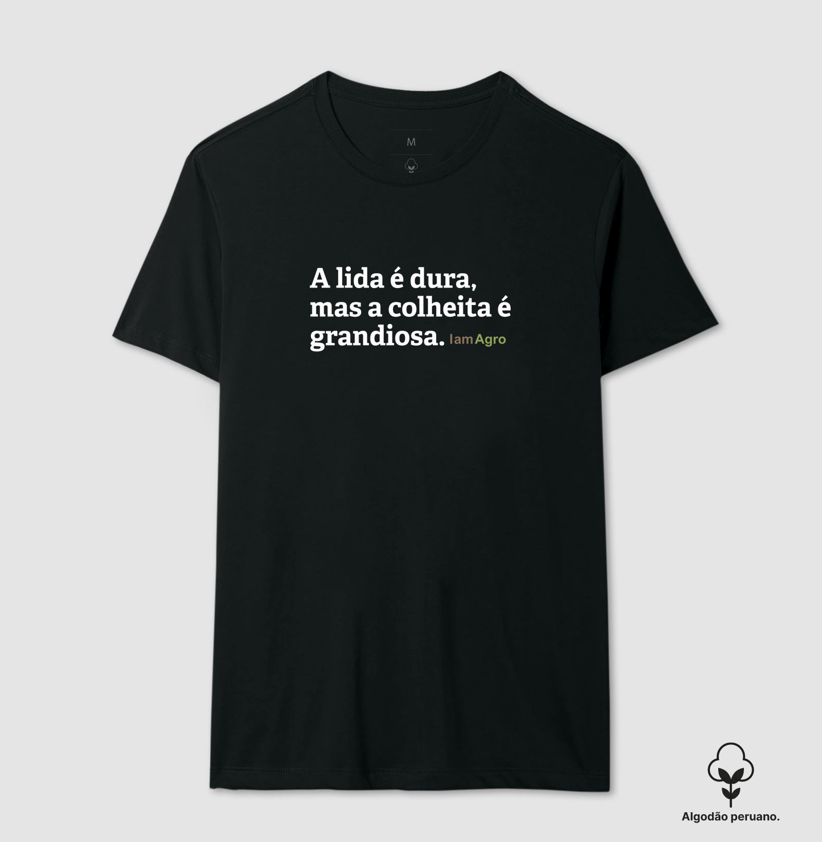 Camiseta lida e colheita
