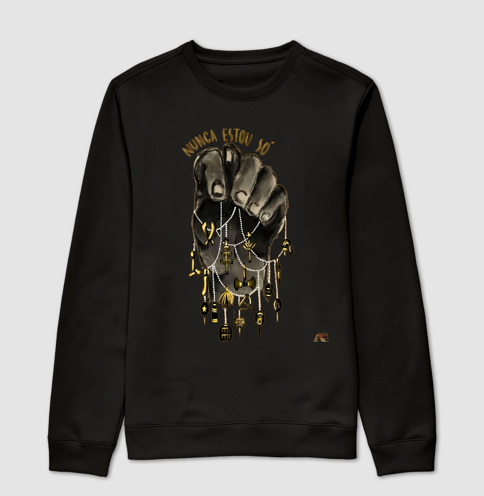 Camiseta 'Nunca estou só