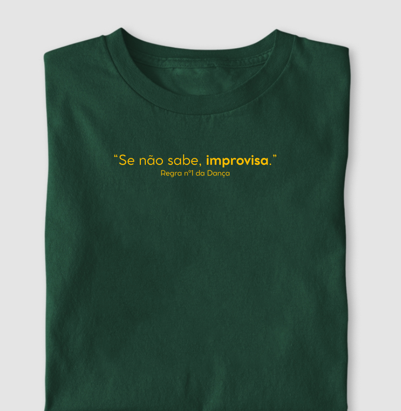 Se não sabe, improvisa — regra nº1 da dança