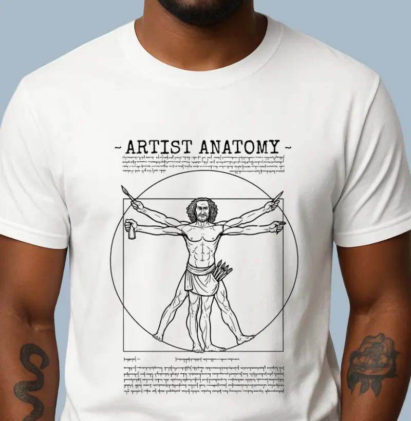 Artist Anatomy — Vitruvian Remix