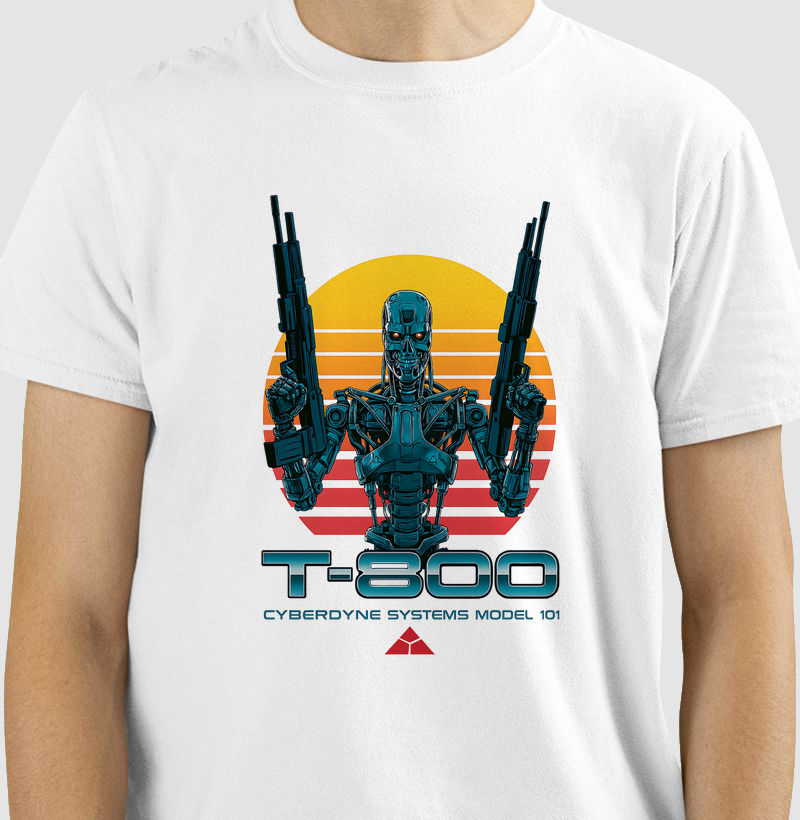 🤖 Camiseta T-800 – O Exterminador do Futuro