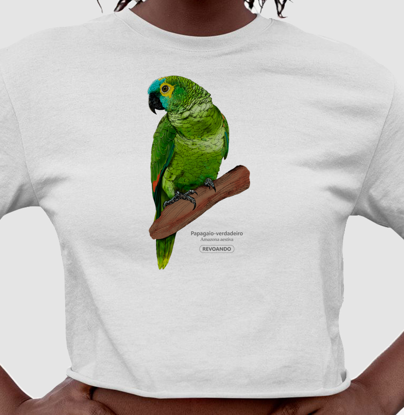 Aves do Brasil - Papagaio Verdadeiro - Cropped