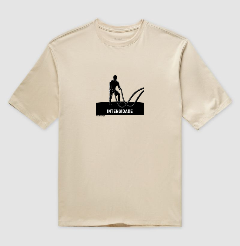 Camiseta Oversized CrossFit Masculina Intensidade com Corda – Na Manga
