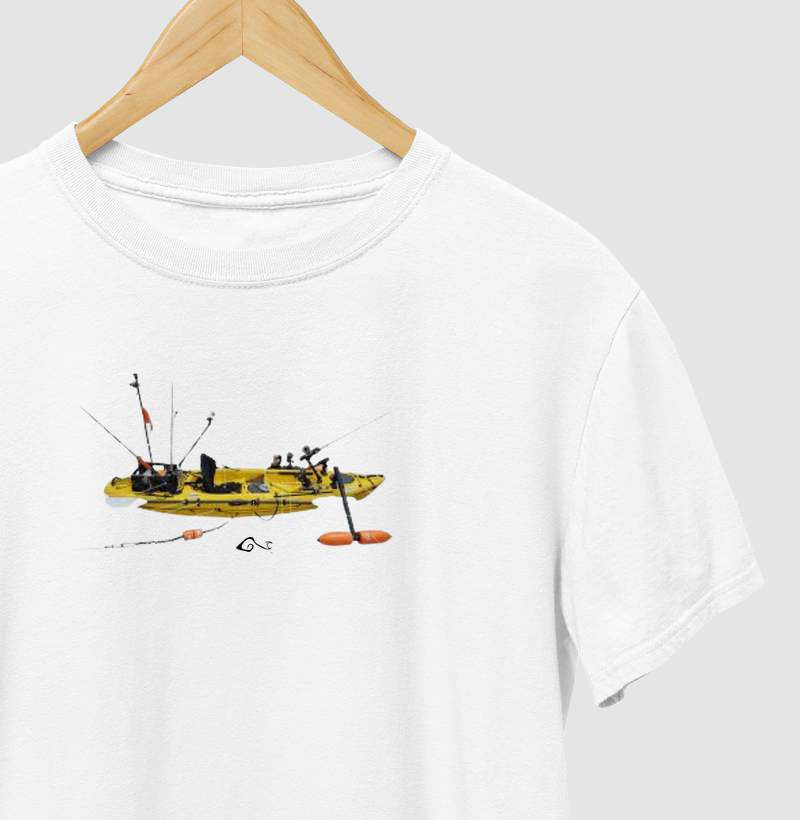 Caiaque de pesca equipado