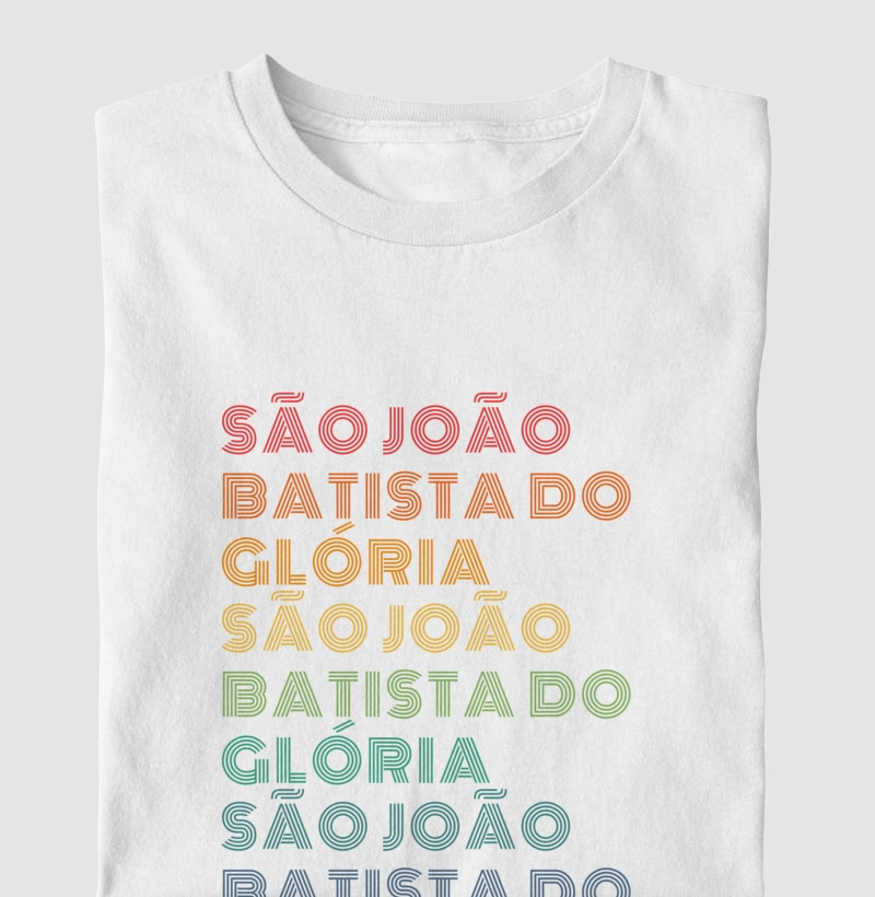 São João Batista do Glória Letreiro Retrô