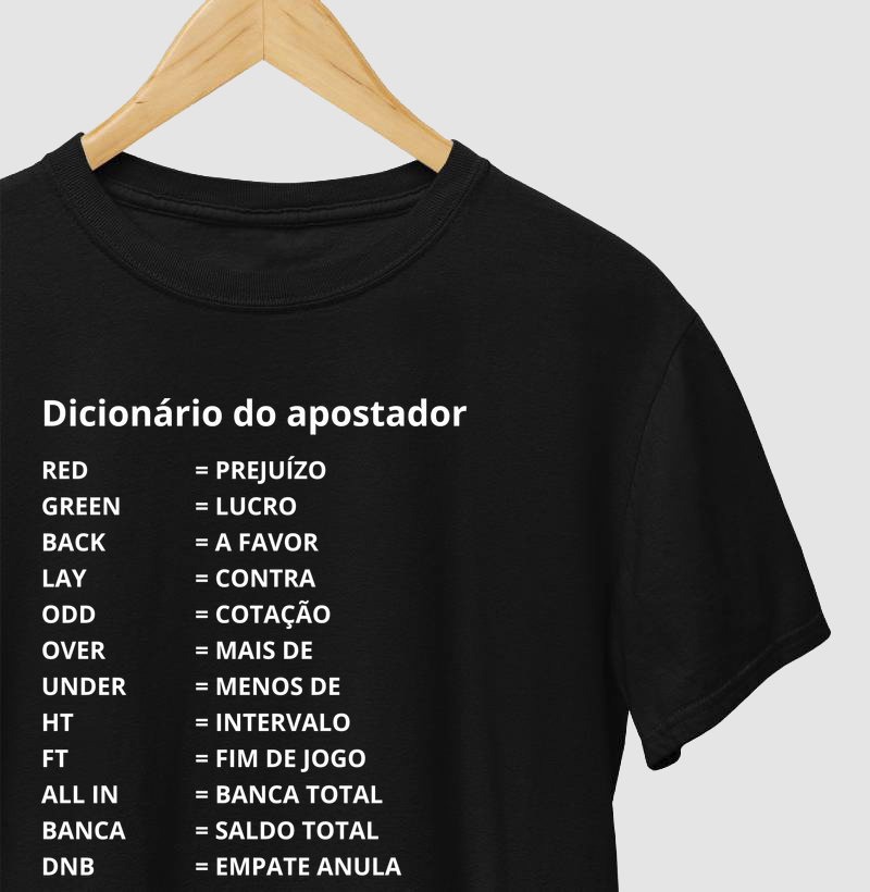 DICIONÁRIO DO APOSTADOR