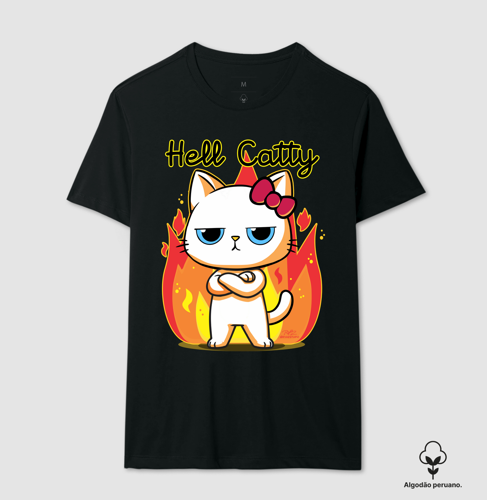 Camiseta Gato Sincero Hell Catty