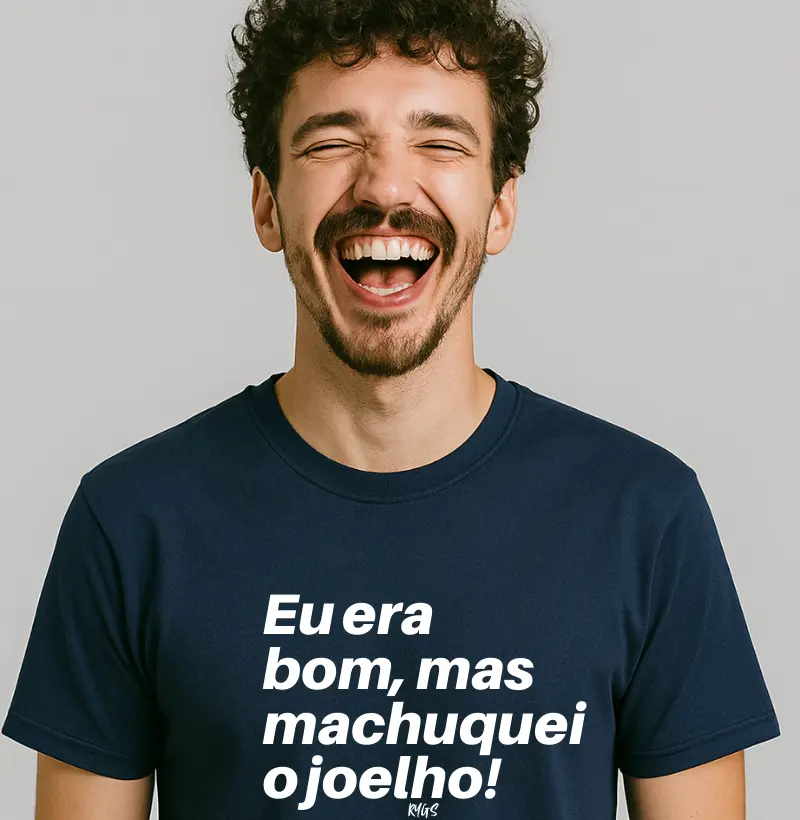 Eu era bom, mas machuquei o joelho