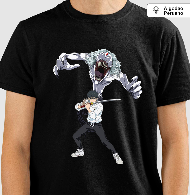 Camisa Algodão Peruano Yuta e Rika - Jujutsu Kaisen