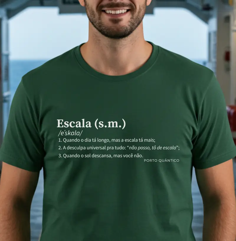 Camiseta Unissex 100% Algodão - Escala (s.m.)
