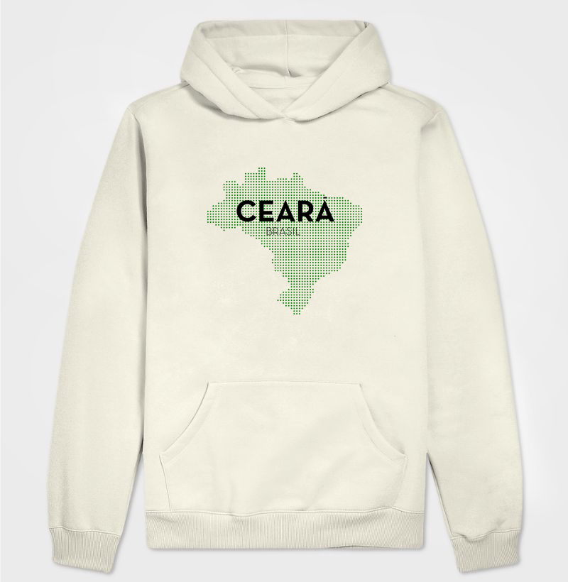 Agasalho de Moletom Ceará Estado Mapa Brasil