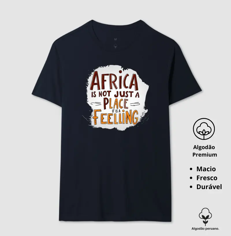 Camiseta Animalis Africa 100% Algodão Peruano