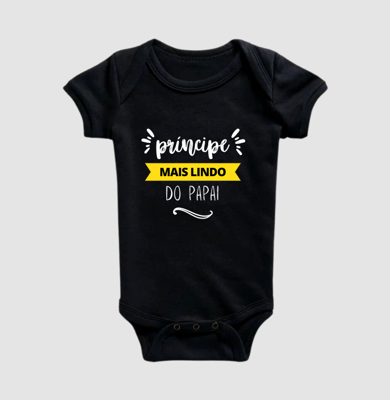 040J | Príncipe mais Lindo do Papai - Body Infantil