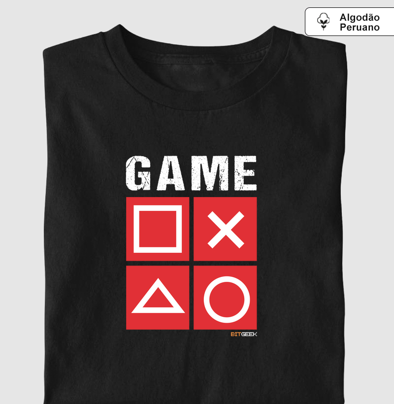 Camiseta Algodão Peruano Game Essentials