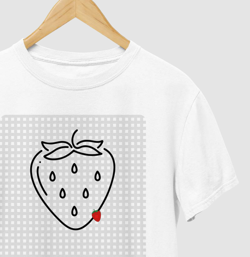 T-shirt morango grande