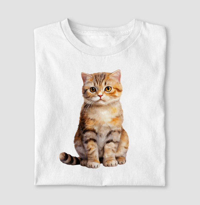 Gato British Shorthair aquarela