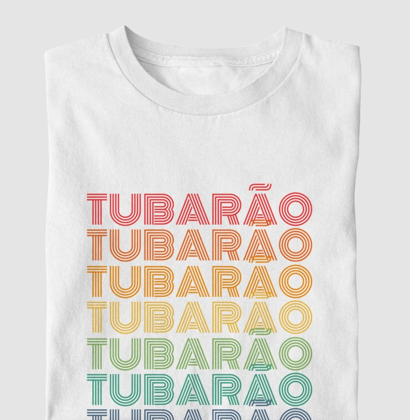 Tubarão Letreiro Retrô