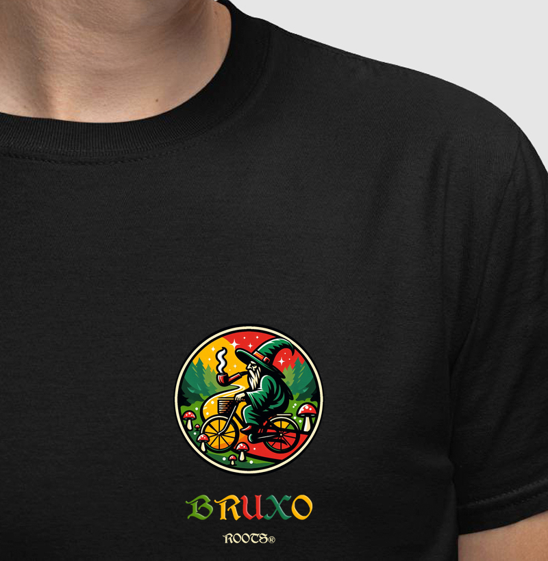 Camiseta Masculina Gnomo na Bike 01