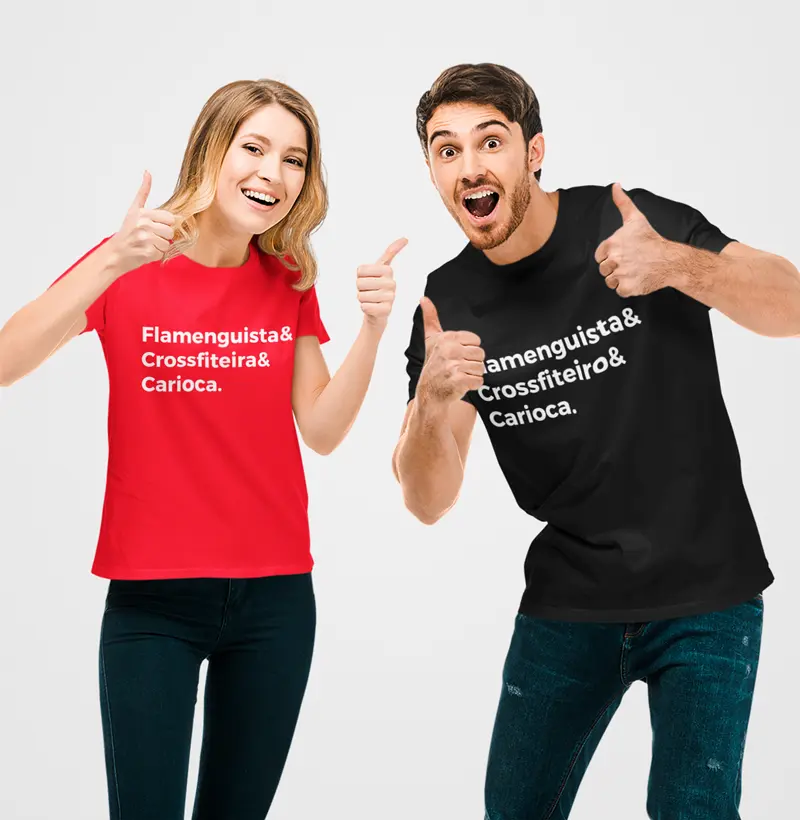 Camisa "Flamenguista, Crossfiteiro(a) e Carioca"
