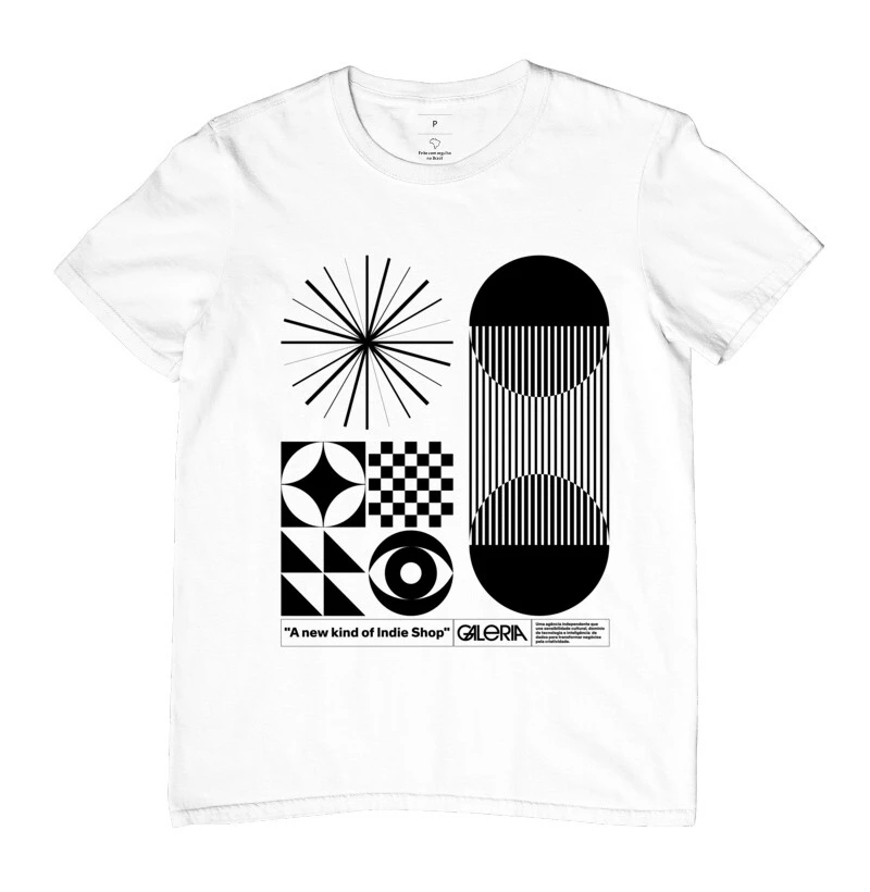 Galeria | Camiseta - elemento preto