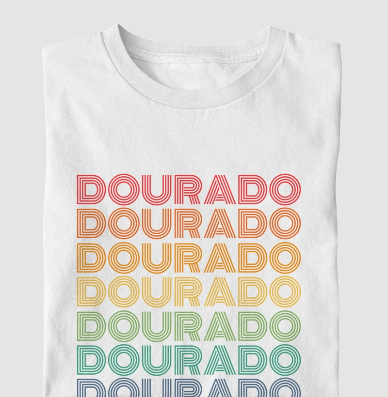 Dourado Letreiro Retrô