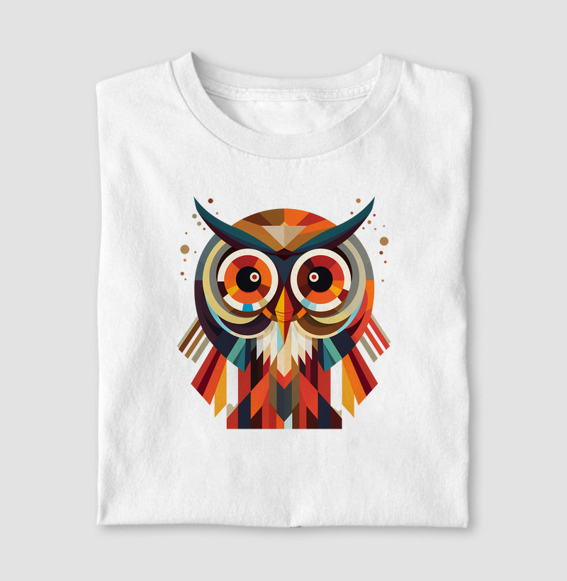 Coruja colors geométrico