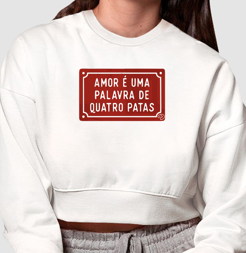 Placa Amor tem 4 Patas