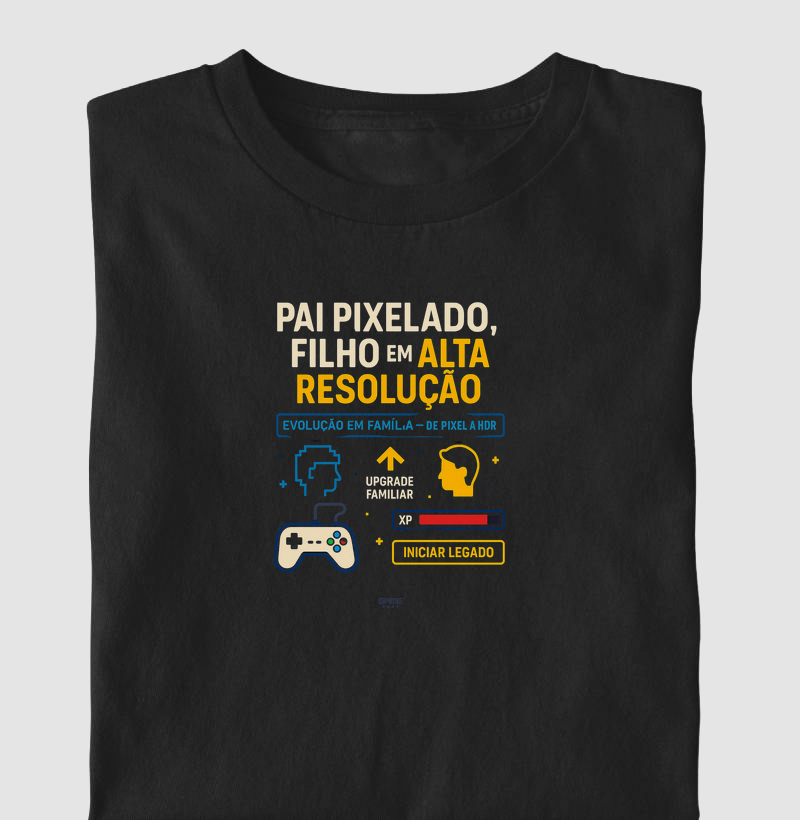Pai Pixelado Filho em Alta Resolução