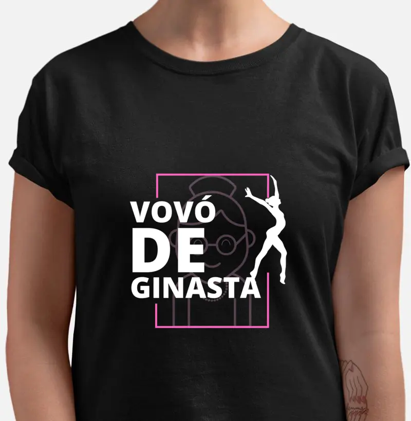 Camiseta Vovó de Ginasta - Apoio Inabalável