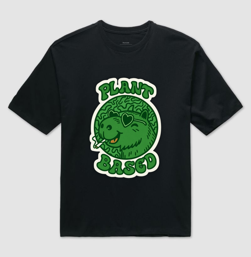 Camiseta oversized - Plant Based