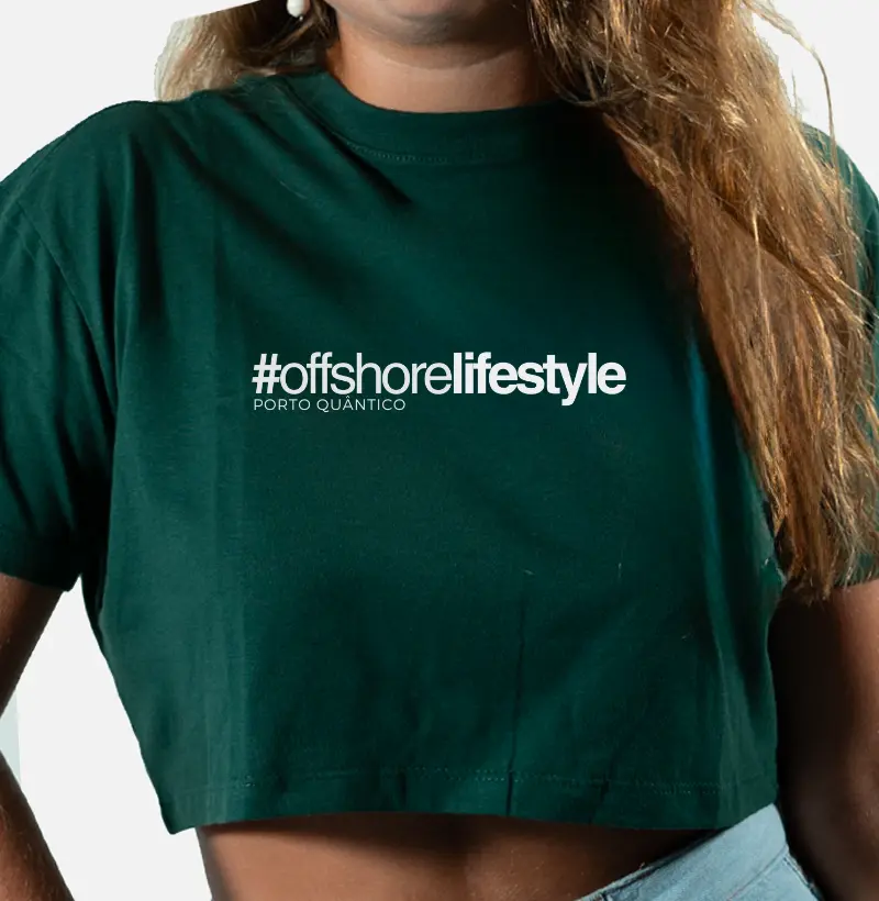 Cropped Feminino 100% Algodão - #offshorelifestyle