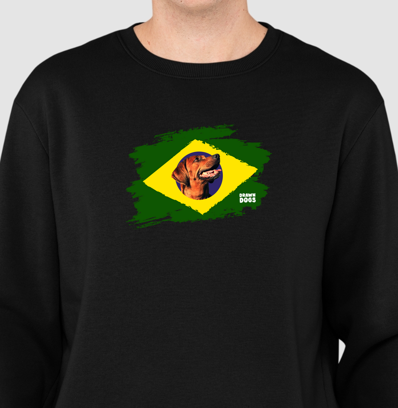 Bandeira Brasil e caramelo