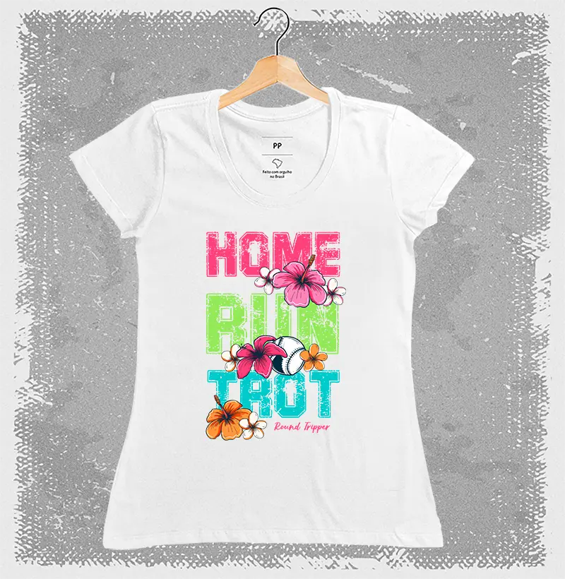 Camiseta Home Run Floral