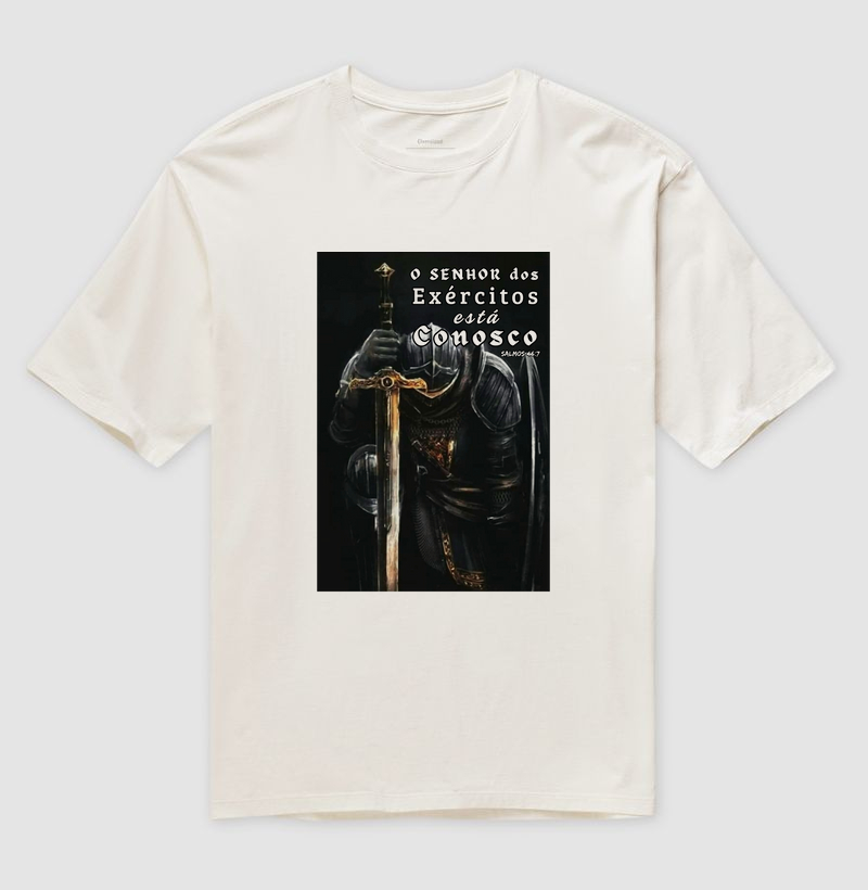 Camiseta Salmo 46:7 O senhor dos Exércitos está conosco