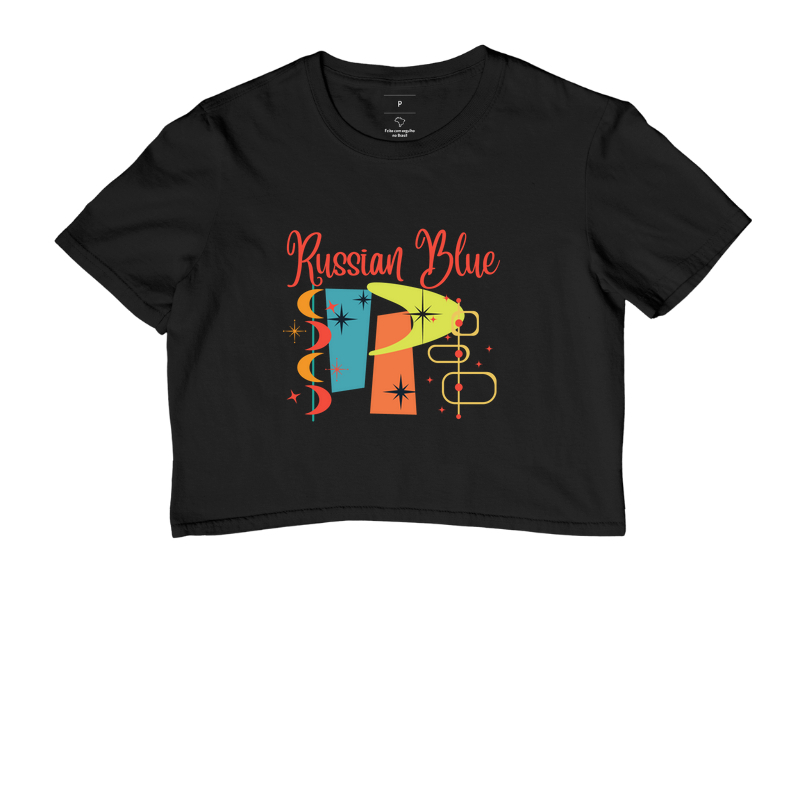 Camiseta Gato Russian Blue