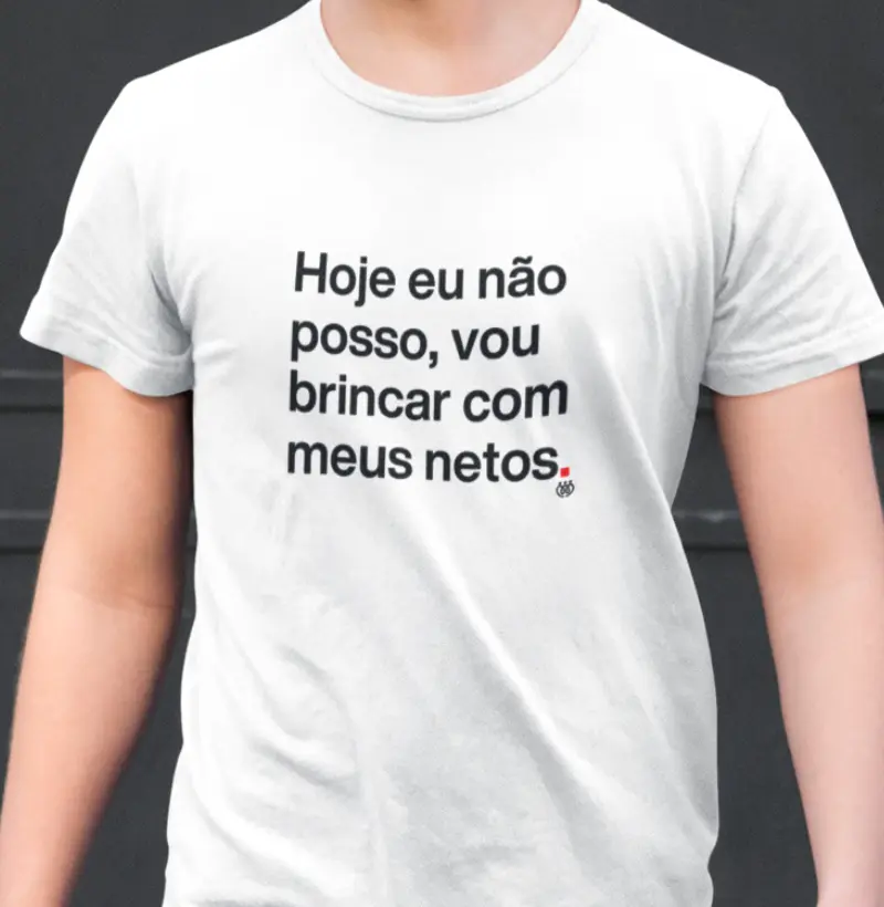 Hoje eu não posso, vou brincar com meus netos