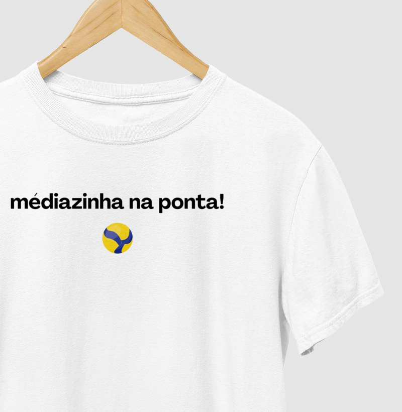 Camiseta Exclusiva Vôlei Vibe - Médiazinha na Ponta