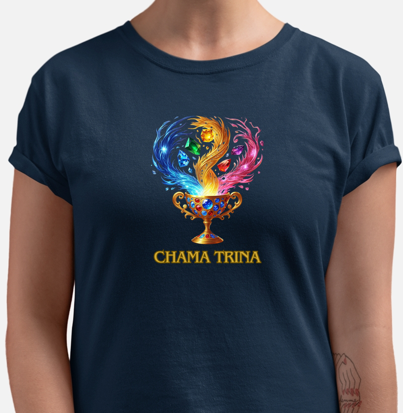 Camiseta Alquímica - CHAMA TRINA TAÇA