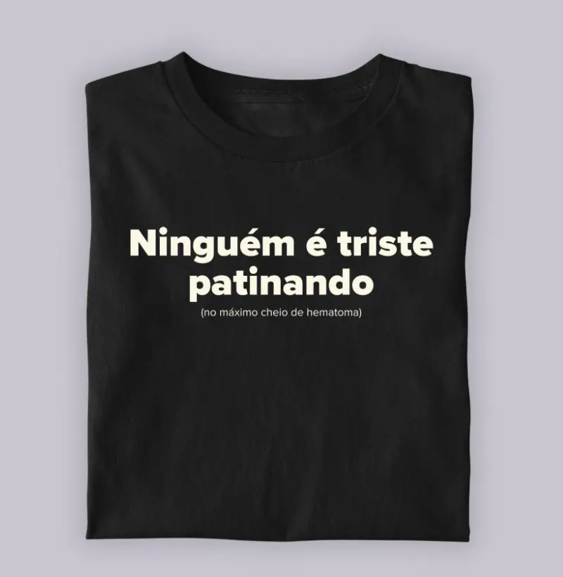 Ninguém é triste patinando