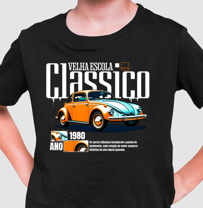 Camiseta Infantil - Fusca 80's
