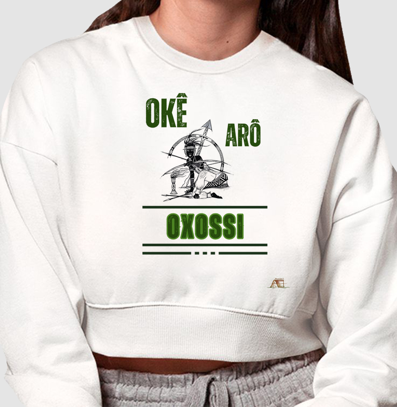Cropped Moletom Okê Arô Oxóssi 
