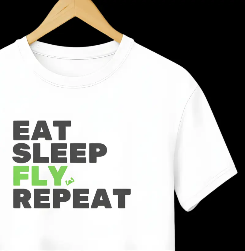 Eat, Sleep, Fly, Repeat - Green