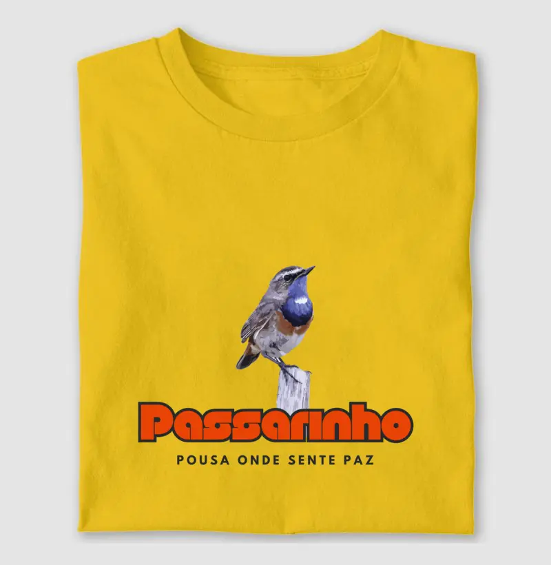 Passarinho pousa onde sente paz 