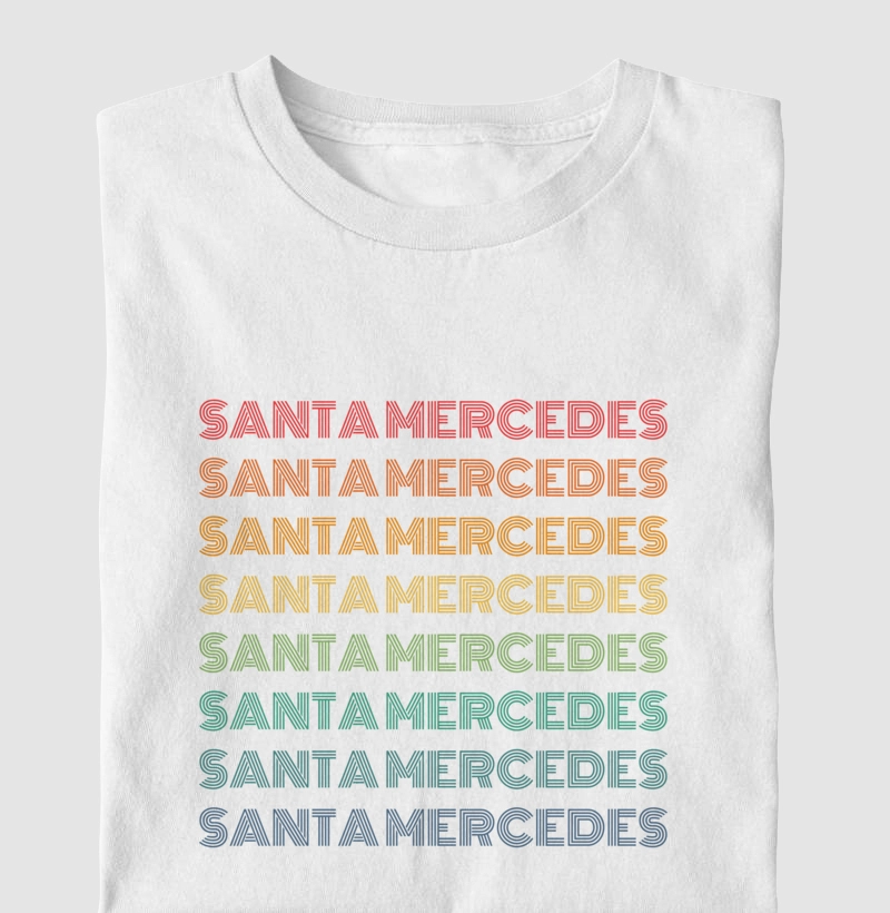 Santa Mercedes Letreiro Retrô