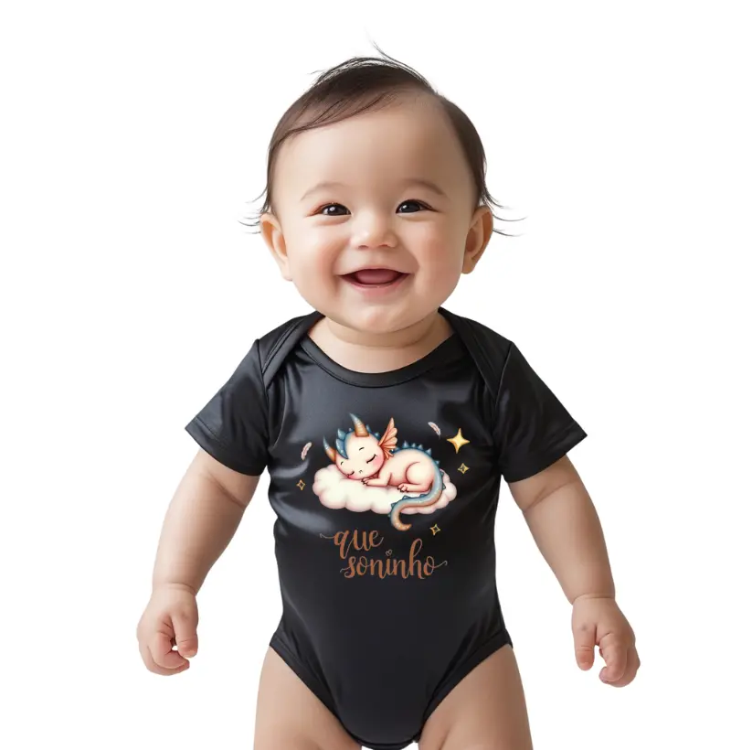 Body Baby Dragon Dormindo nas Nuvens