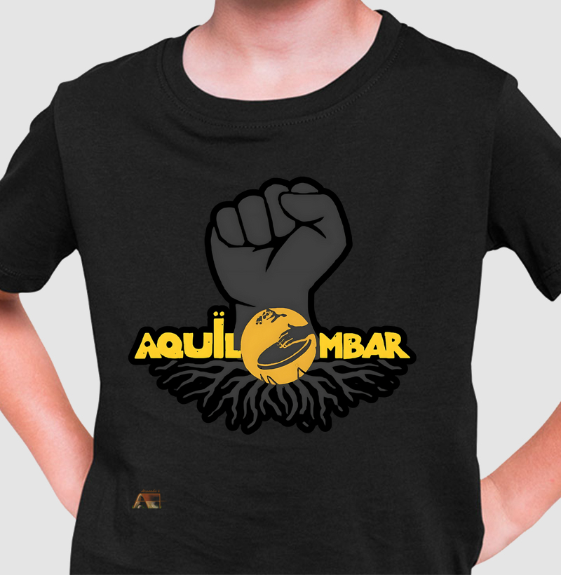 Camiseta Infantil Aquilombar: Símbolo de Resistência e Raízes