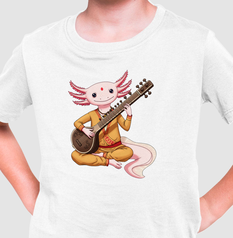 Camiseta Infantil - AXL, Indiano tocando Sitar 
