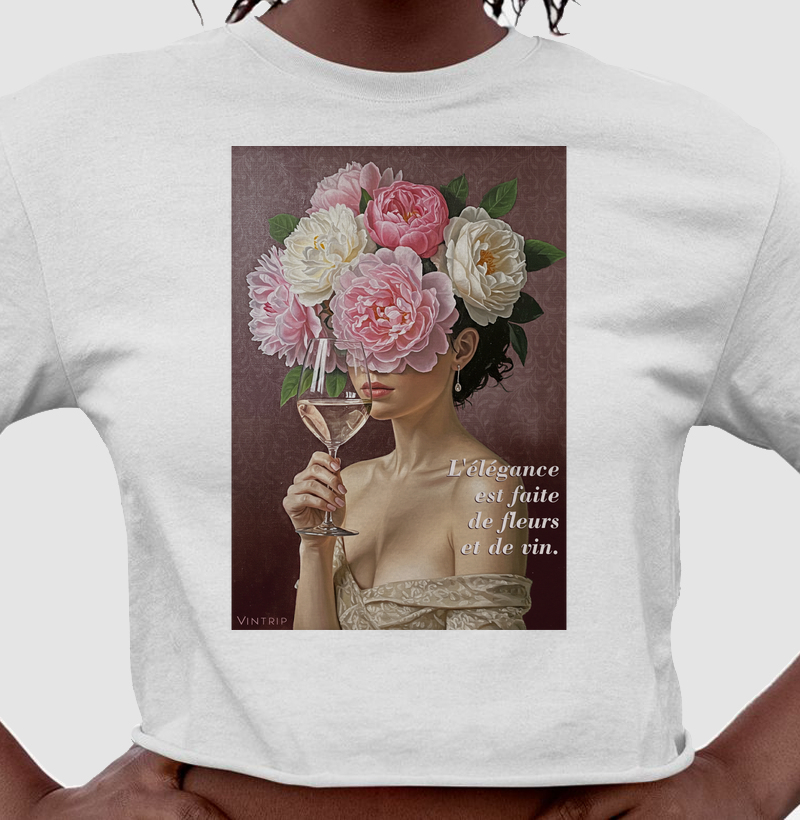 L'élégance est faite de fleurs et de vin.
